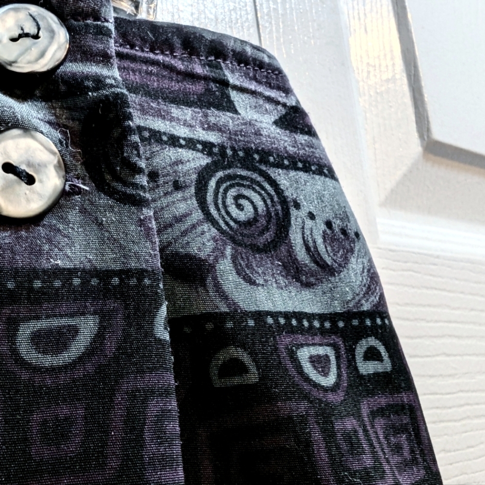 VTG Dark Academia Printed Long Skirt. EUC. Size L.